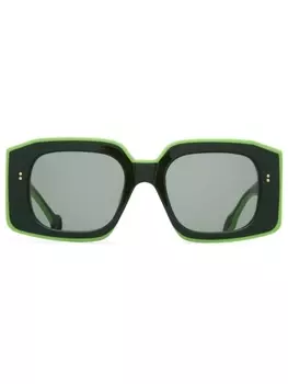 JW Anderson солнцезащитные очки-бамперы, зеленый