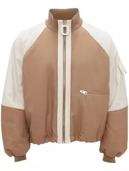 JW Anderson спортивная куртка со вставками, нейтральный цвет