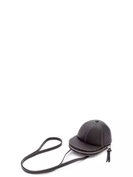 Сумка через плечо JW Anderson Cap стеганая в форме кепки на молнии, черный