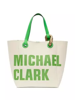 JW Anderson сумка-тоут Corner из канваса, белый