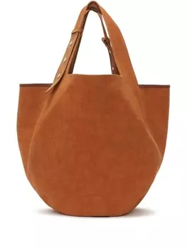 JW Anderson сумка-тоут Maxi с логотипом, коричневый