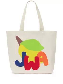 JW Anderson сумка-тоут с логотипом, белый