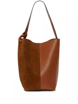 JW Anderson сумка-ведро Corner, коричневый