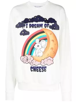 JW Anderson толстовка I Dream Of Cheese, белый