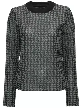 JW Anderson топ в клетку, черный