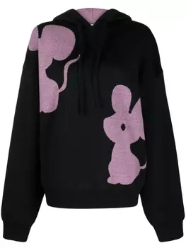 JW Anderson трикотажное худи, черный