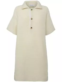 JW Anderson трикотажное платье с логотипом, желтый