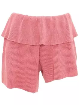 JW Anderson трикотажные шорты асимметричного кроя, розовый
