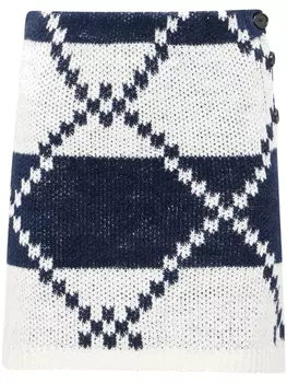 JW Anderson юбка мини с узором фер-айл, белый