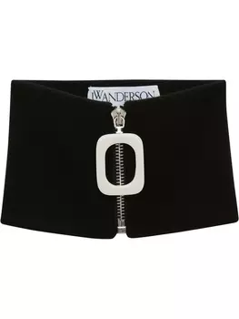 JW Anderson воротник JWA на молнии, черный