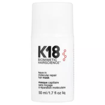 K18, Biomimetic HairScience , несмываемая молекулярная восстанавливающая маска для волос, 50 мл (1,7 жидк. унц.)