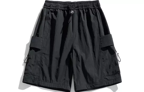 K411 Шорты-карго унисекс, Черный