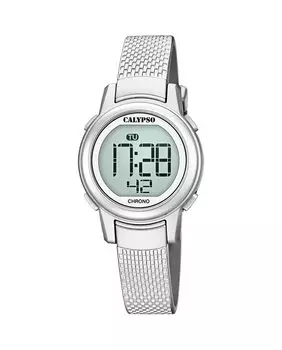 K5736/1 Crush серебряные женские часы из каучука Calypso, серебро