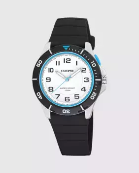 K5857/1 Sweet Time черные резиновые мужские часы Calypso, черный