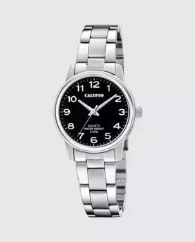 K5865/4 Базовые женские часы из серебристой стали Calypso, серебрянный