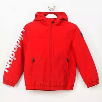 К алой куртка с капюшоном и молнией ga4epf boy Napapijri, красный