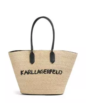 K/Essential большая сумка для покупок из рафии Karl Lagerfeld, мультиколор