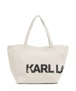 K/Essential шоппер из хлопка Karl Lagerfeld, белый