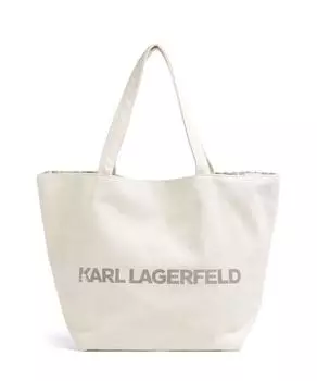 K/Monogram шоппер хлопок Karl Lagerfeld, белый