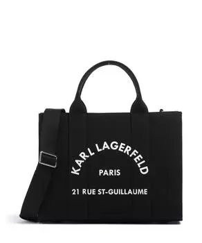 K/Rue st guillaume сумка среднего размера из переработанного хлопка хлопок Karl Lagerfeld, черный