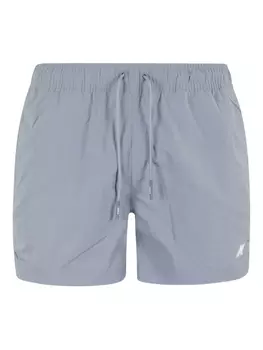 K-Way плавки-шорты с нашивкой-логотипом, серый