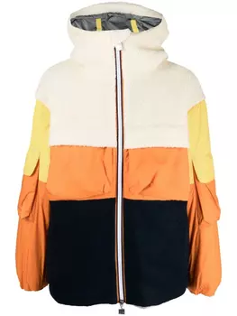 K-Way R&D куртка Claumix в стиле колор-блок с капюшоном, синий