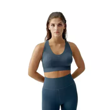 Kabala Born Living Yoga Женский топ, серо-голубой