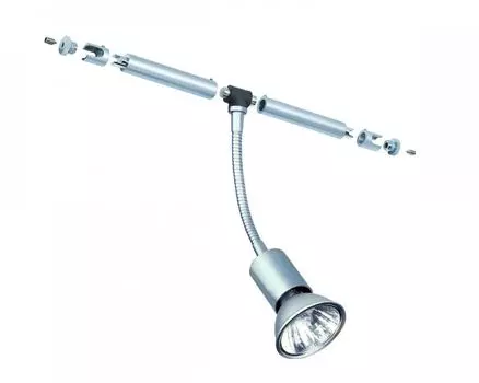 Кабельно-рейочная система Paulmann 2Easy Spot Basil 5x20W GU5.3 матовый хром 12В металл4459