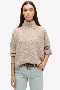 Кабельный джампер с рулоном Superdry, бежевый