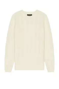 Кабельный свитер Beams Plus, кремовый