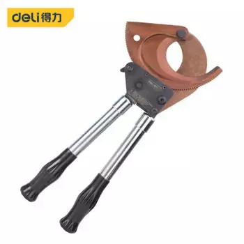 Кабелерез с храповым механизмом Deli DL-J75 выдвижной