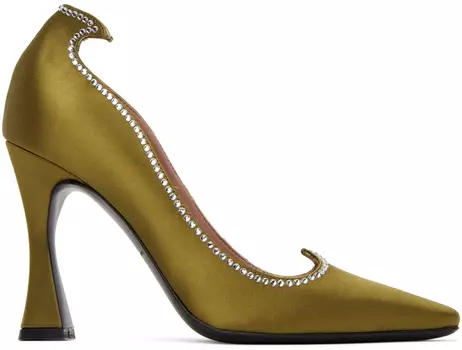 Каблуки цвета хаки Тая Les Petits Joueurs