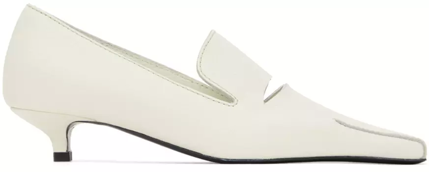 Каблуки Off-White с вырезом Totme