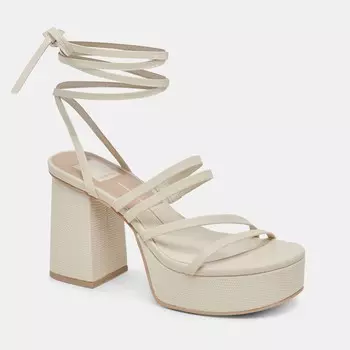 Каблуки с зазубринами цвета слоновой кости Стелла Dolce Vita