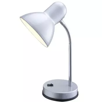 Качественная светодиодная настольная лампа для кабинета БЕЙСИК etc-shop, серебро