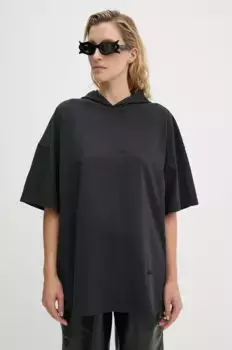 KACPER хлопковая футболка Nanushka, черный