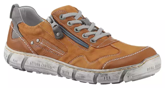 KACPER туфли на шнуровке, в модном подержанном виде, повседневная обувь, полуботинки, туфли на шнуровке, оранжевый