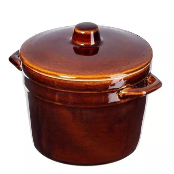 KADAX Емкость для брожения для домашней пивоварни "Афина", чан для квашения капусты, глиняная бочка, кастрюля 2,5л