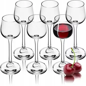 KADAX Ликерные рюмки с ножкой "Гариси", рюмки, рюмки для ликера, 60мл, набор из 6 шт., рюмки, рюмки для водки