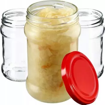 KADAX маленькие баночки для консервирования 315 мл, fi66, баночки для меда, баночки для варенья с крышками