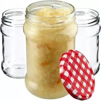 KADAX маленькие баночки для консервирования 315 мл, fi66, баночки для меда, баночки для варенья с крышками