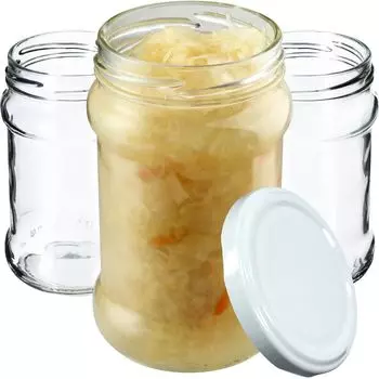 KADAX маленькие баночки для консервирования 315 мл, fi66, баночки для меда, баночки для варенья с крышками