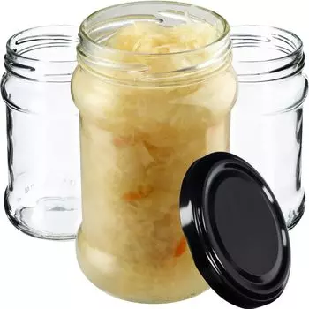 KADAX маленькие баночки для консервирования 315 мл, fi66, баночки для меда, баночки для варенья с крышками