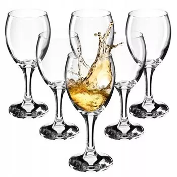 KADAX Odnes Wine Glasses, Длинные бокалы для вина, бокалы для красного и белого вина, 200 мл, 6 шт. в упаковке