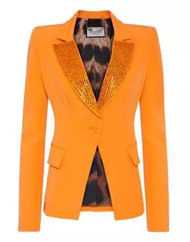 Кэди Блейзер Кристалл PHILIPP PLEIN, оранжевый