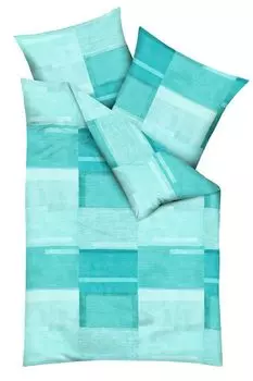 Kaeppel Edel Seersucker Постельное белье из 2 предметов status бирюзовый квадратный синий градиент, размер: 135x200см постельное белье