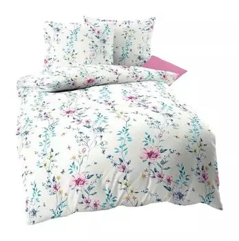 Kaeppel Edel Seersucker Постельное белье из 2-х предметов Flavia бирюзовый синий белый фиолетовый розовый хлопок, размер: 135x200см постельное белье