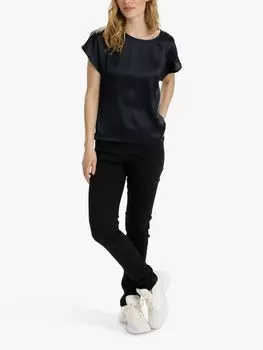 KAFFE Блузка с короткими рукавами Marissa, Midnight Marine