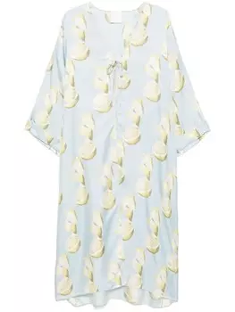 Кафтан с принтом Givenchy, синий