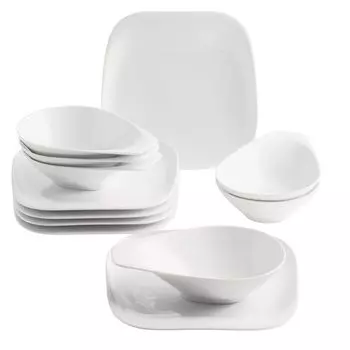 КАХЛА Сервиз обеденный 12 шт. Эликсир белый 150625A90015C Kahla